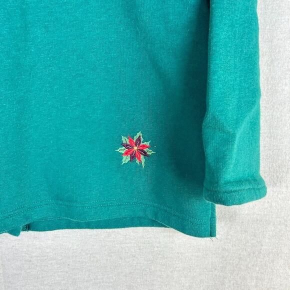 VTG Breckenridge Womens Patchwork Cardigan Size S Christmas Holidays Reindeer - Picture 8 of 12